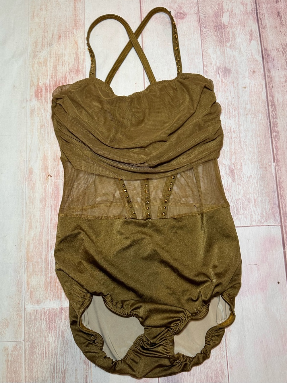 Kellé Company K4T4 Olive Green / Bronze Dance Costume